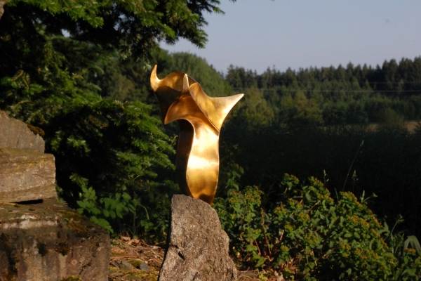 Skulptur, Tombak, sculpture, brass