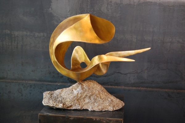 Skulptur Tombak sculpture brass