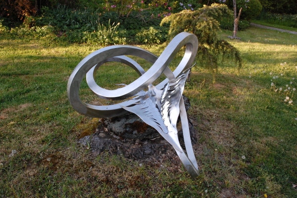 Skulptur, Edelstahl, sculpture, stainless steel