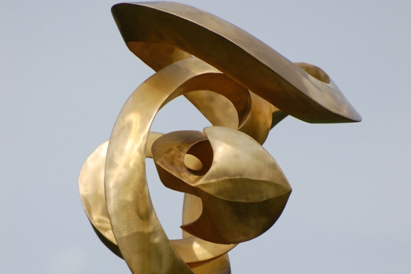 Skulptur Tombak sculpture brass