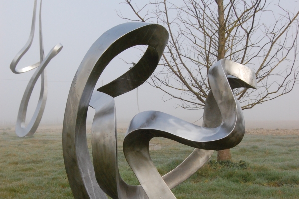 Skulptur, Edelstahl, sculpture stainless steel 